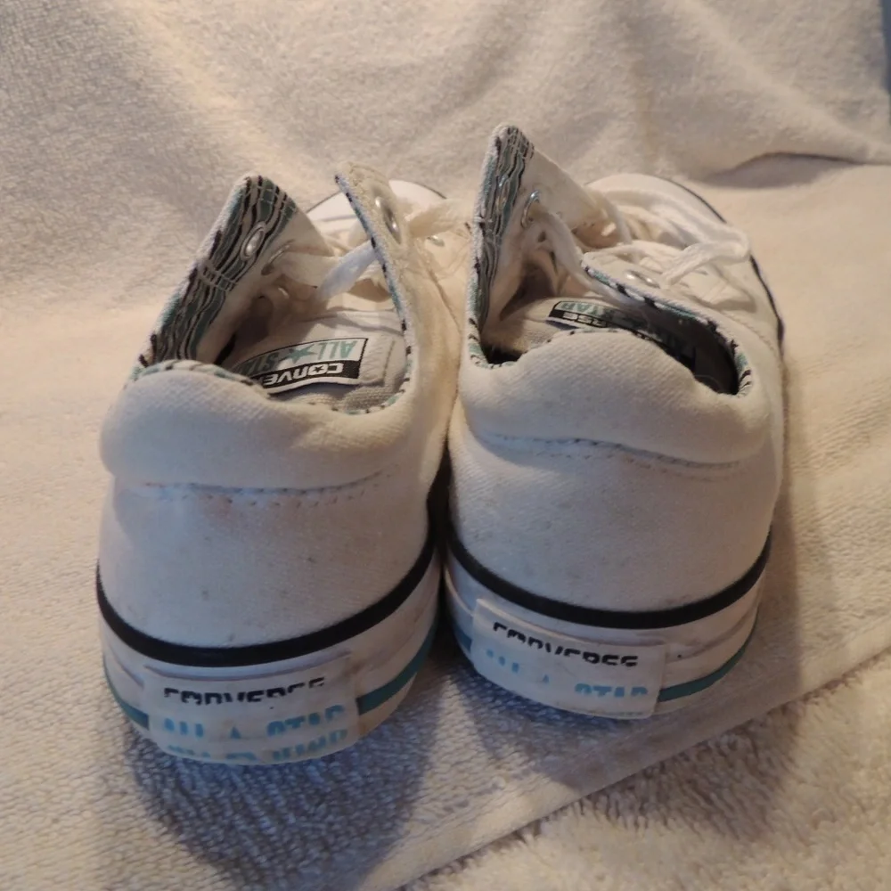 White Converse size 2